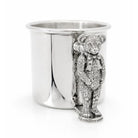 Cunill Teddy Bear Handle Polished Pure Pewter Baby Cup - Handmade in the USA — additional view