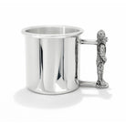 Cunill Teddy Bear Handle Polished Pure Pewter Baby Cup - Handmade in the USA — additional view