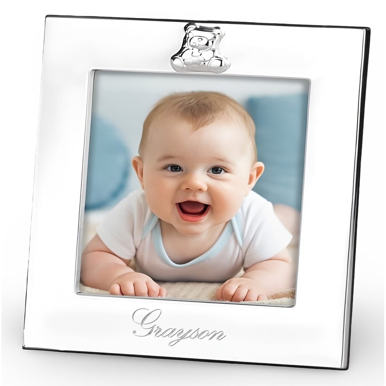Cunill Teddy Sterling Silver 4x4 Picture Frame — additional view