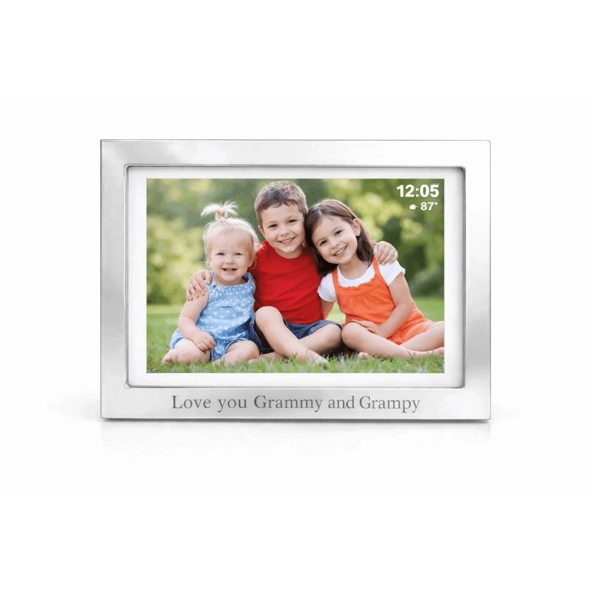 Cunill The Legacy Non-Tarnish Sterling Silver Digital Picture Frame — additional view
