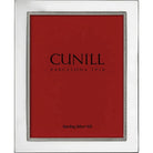 Cunill Tiffany Bead Non-Tarnish Sterling Silver 8x10 Picture Frame, sterling silver picture frame, on a white background