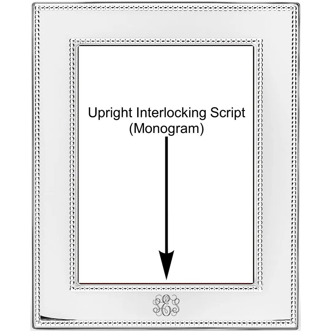 Cunill Tiffany Double Bead Non-Tarnish Sterling Silver 5x7 Picture Frame — additional view