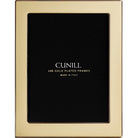 Cunill Tiffany Plain 24k Gold Plated 5x7 Picture Frame, 24k gold plated picture frame, on a white background