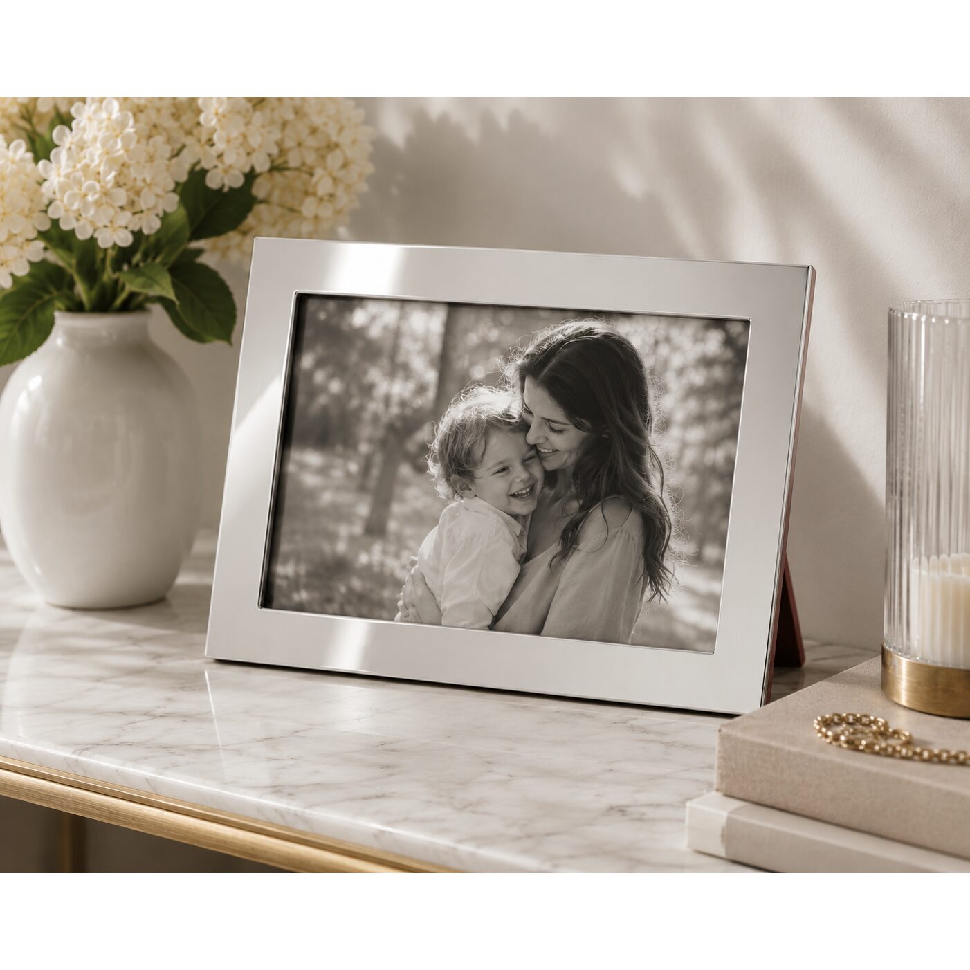 Cunill Tiffany Plain Non-Tarnish Sterling Silver 8x10 Picture Frame — additional view
