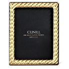 Cunill 'Twist' 4x6 Gold Plated Picture Frame, 24k gold plated picture frame, on a white background