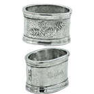 Cunill Vintage Fruit Pewter Engravable Napkin Rings Set of 6 — additional view