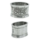 Cunill Vintage Fruit Pewter Engravable Napkin Rings Set of 6 — additional view