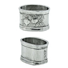 Cunill Vintage Fruit Pewter Engravable Napkin Rings Set of 6 — additional view