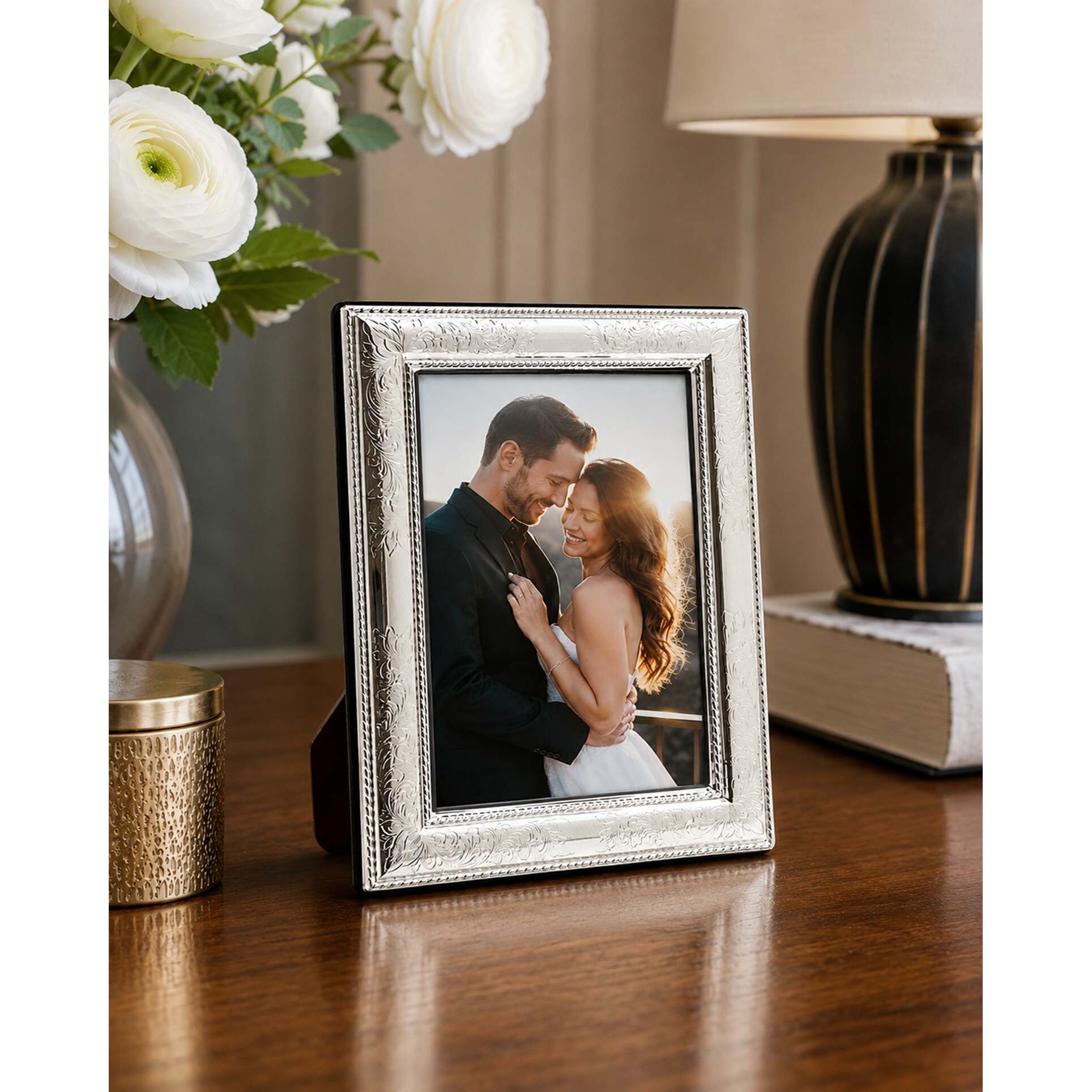 Cunill Vintage Non-Tarnish Sterling Silver 8x10 Picture Frame — additional view