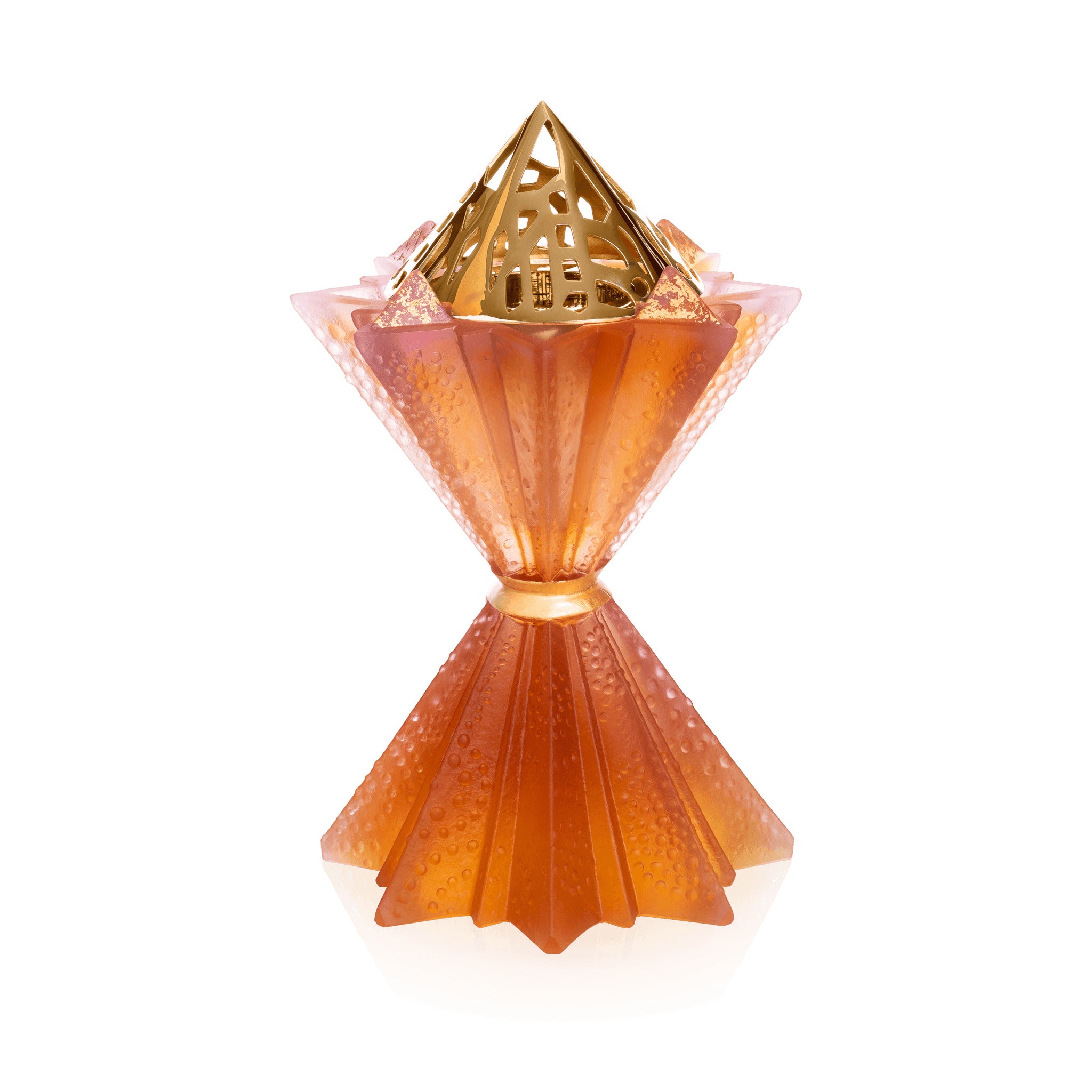 Daum Amber Pink Constellation Incense Burner By Hicham Lahlou & Cheick Diallo 25ex Sculpture
