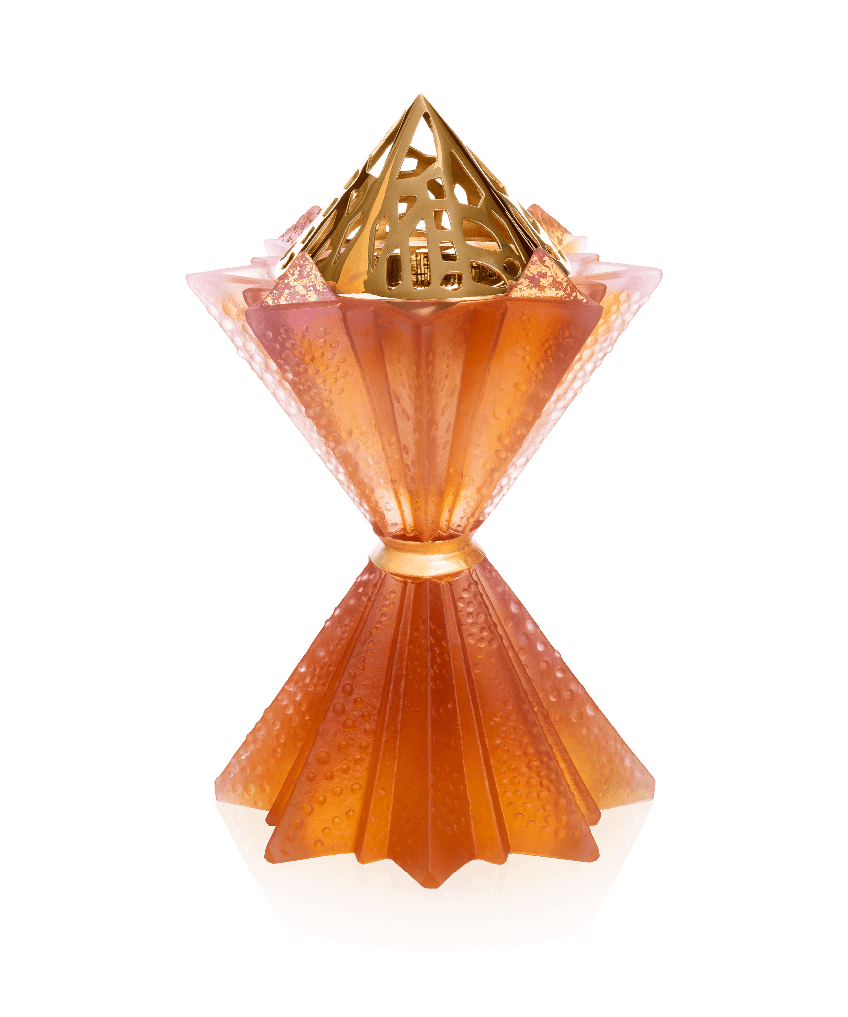Daum Amber Pink Constellation Incense Burner By Hicham Lahlou & Cheick Diallo 25ex Sculpture