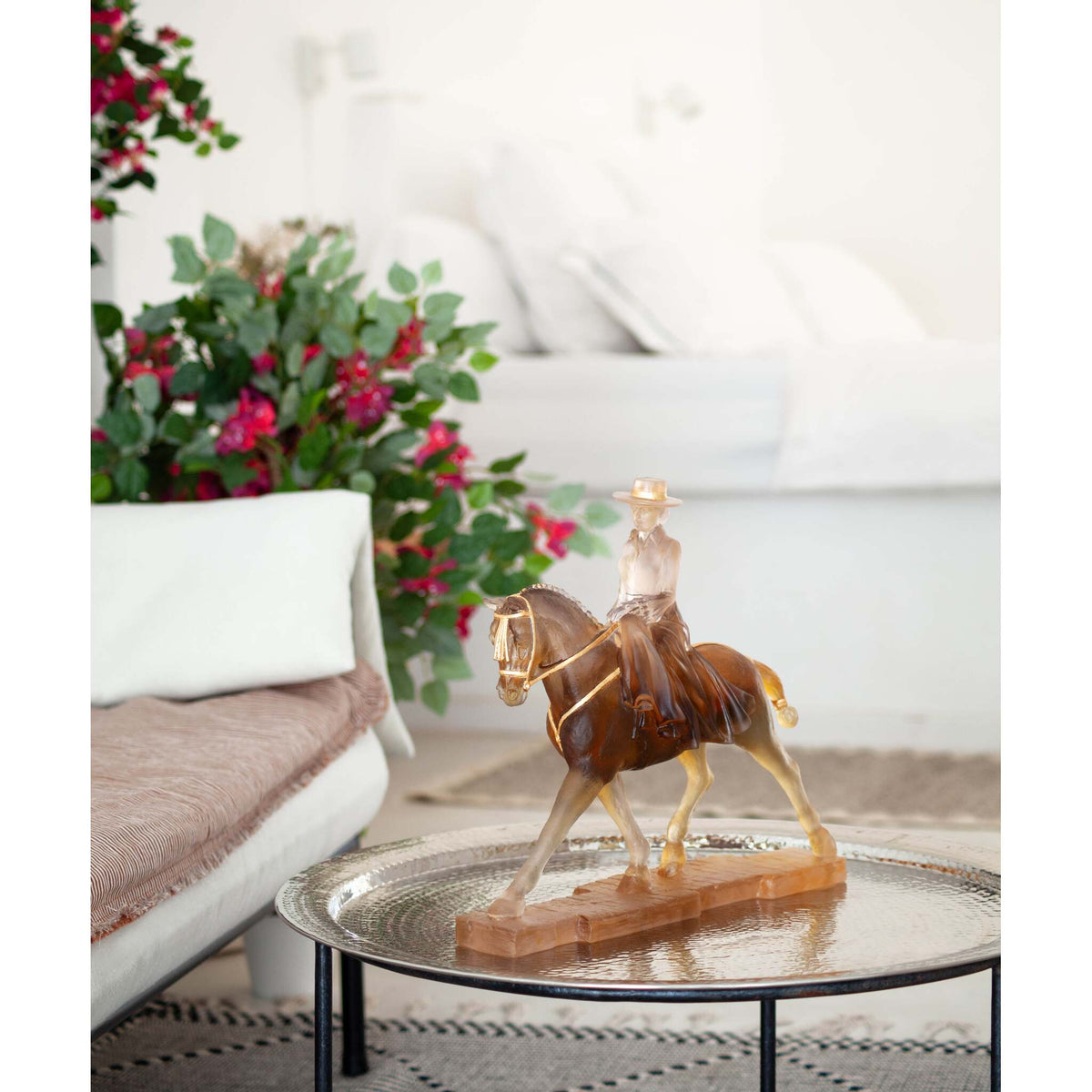 Daum Andalusian Horsewoman 75ex Sculpture, alternate view