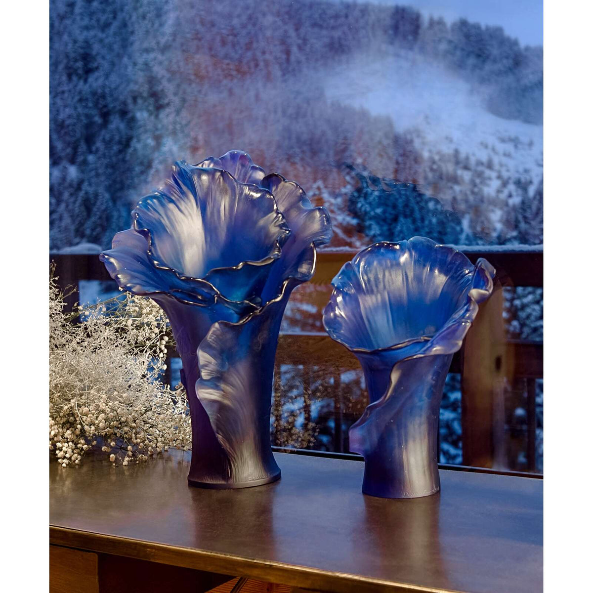 Daum Arum Large Vase – Midnight Blue, alternate view
