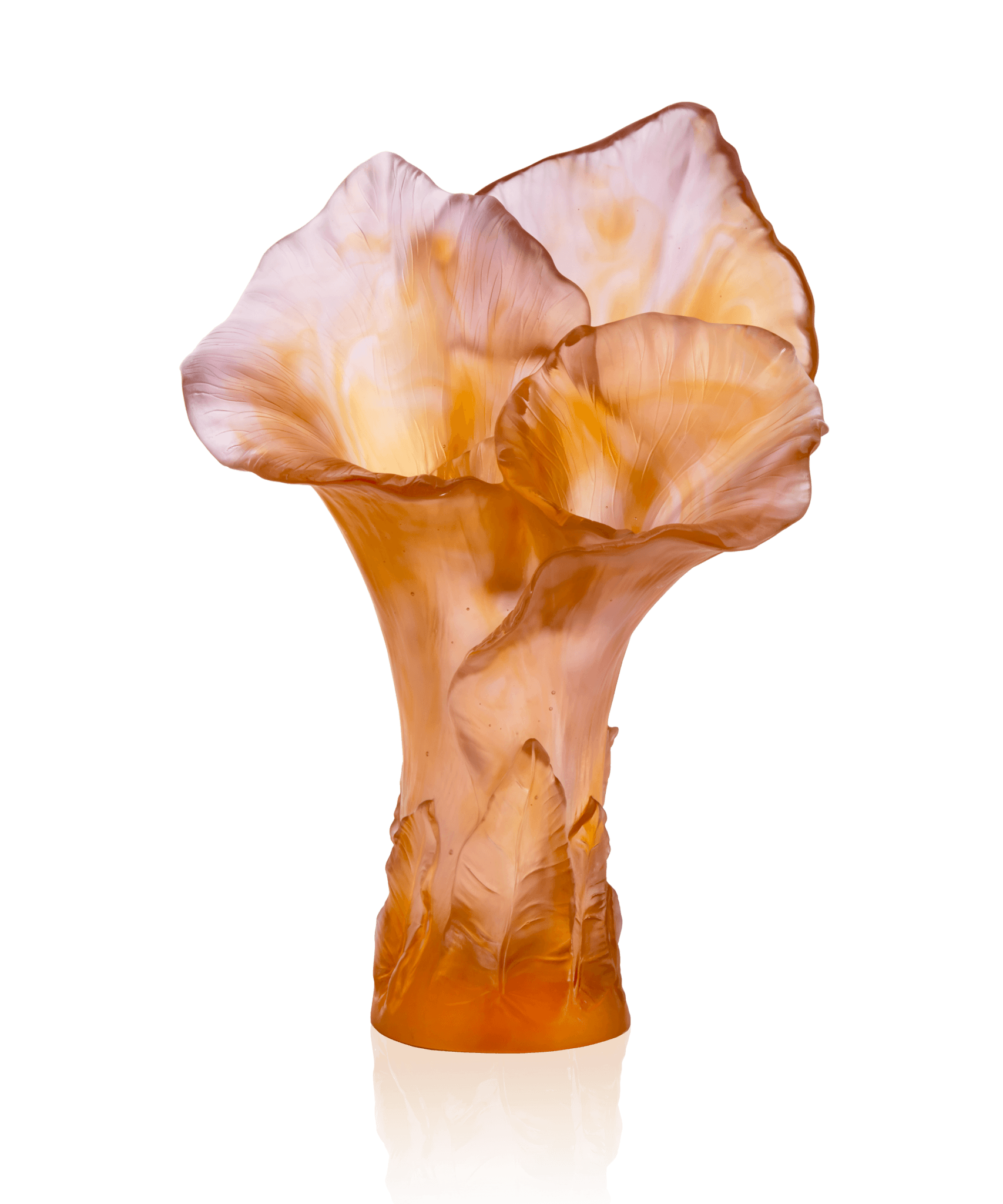 Daum Arum Magnum Vase — Amber pink
