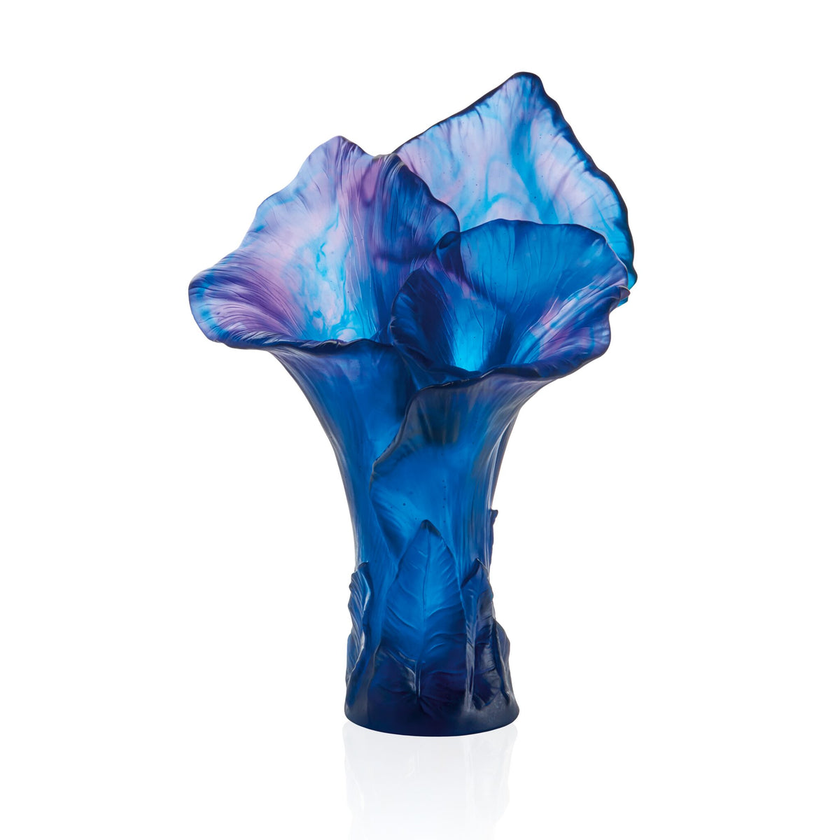 Daum Arum Magnum Vase – Midnight Blue, alternate view