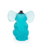 Daum Baby Elephant Sculpture — Turquoise