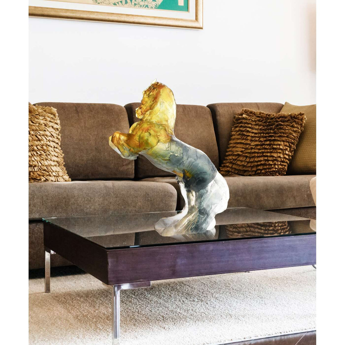 Daum Balthazar Grey By Jean Louis Sauvat 275ex Sculpture – Amber, alternate view