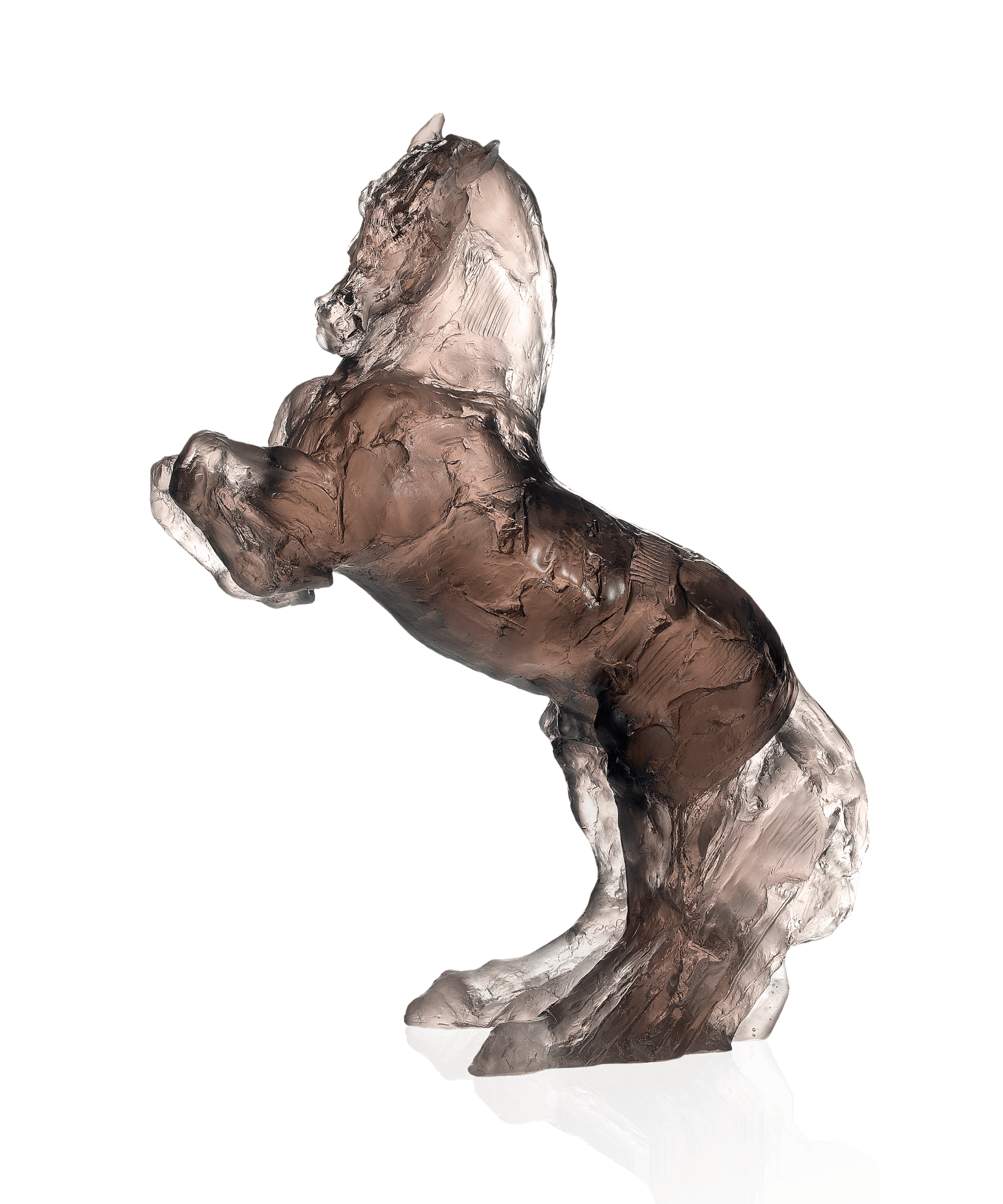 Daum Balthazar Grey By Jean Louis Sauvat 275ex Sculpture — pink