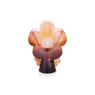 Daum Blooming Rock Signature Vase by Hubert Le Gall 50ex, handcrafted Daum crystal, front view