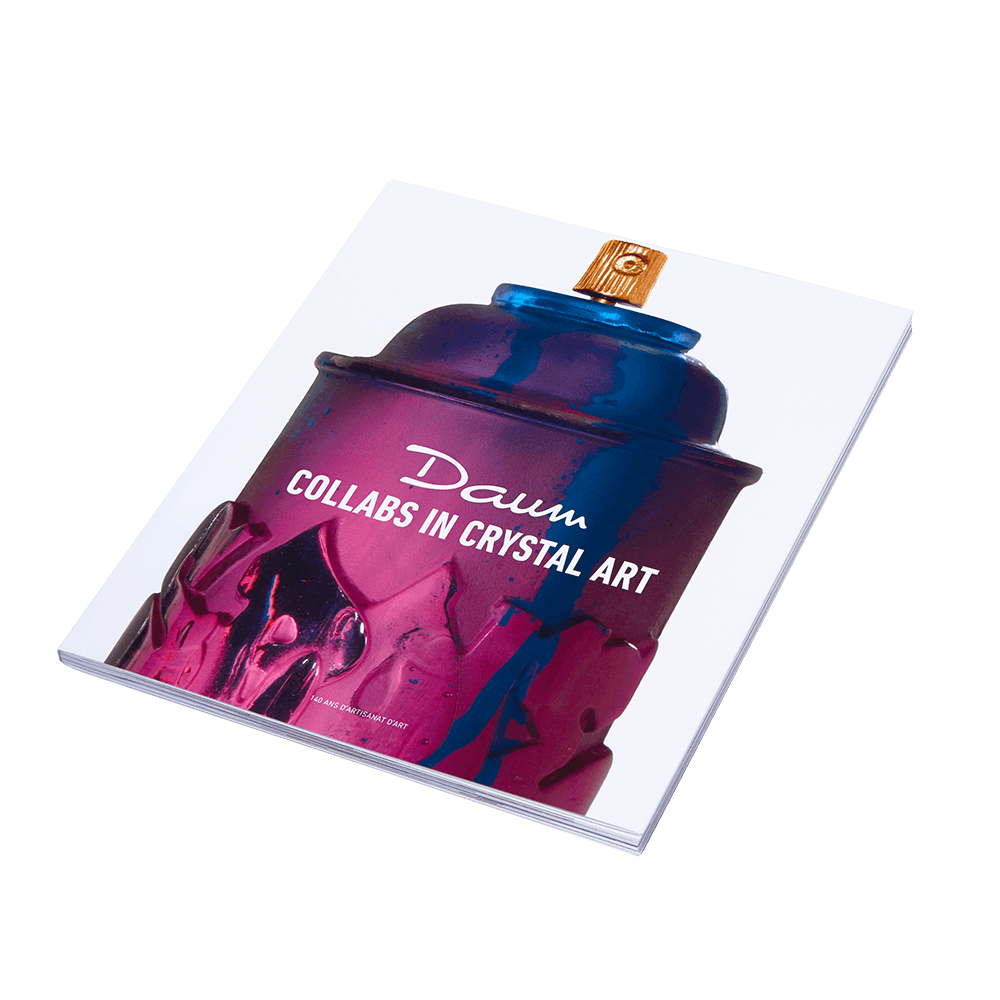 Daum Book Daum Collabs in Crystal Art Cover Sculpture — "Paris with Love Kongo"
