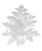 Daum Bornéo Large Wall Leaf By Emilio Robba Wall Sculpture — White