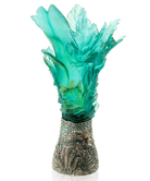 Daum Bornéo Prestige Vase By Emilio Robba 99ex — Tropical