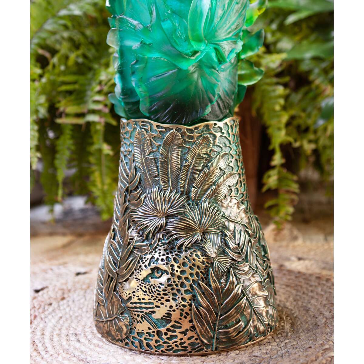 Daum Bornéo Prestige Vase By Emilio Robba 99ex – Tropical, alternate view
