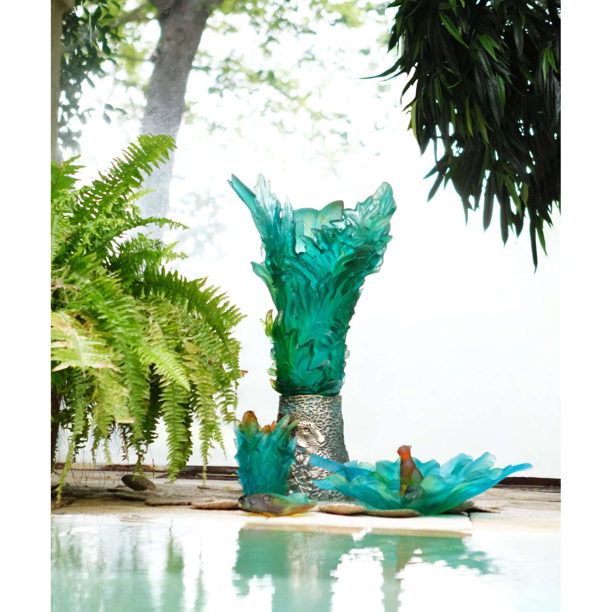 Daum Bornéo Prestige Vase By Emilio Robba 99ex – Tropical, alternate view