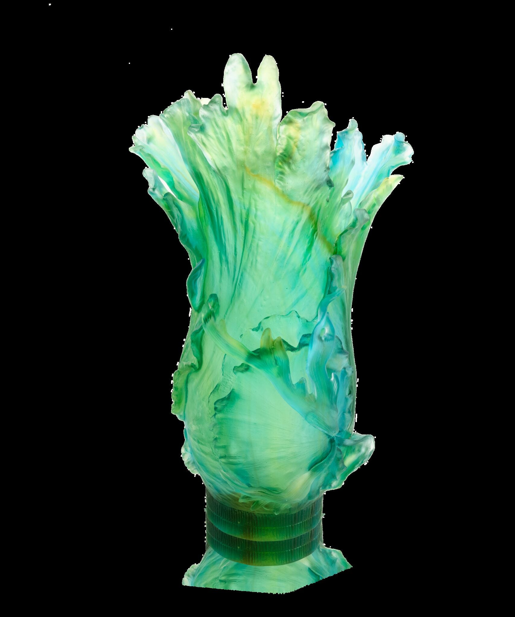 Daum Bornéo Tropical Magnum Vase By Emilio Robba 99ex