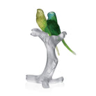 Daum Budgerigars Sculpture
