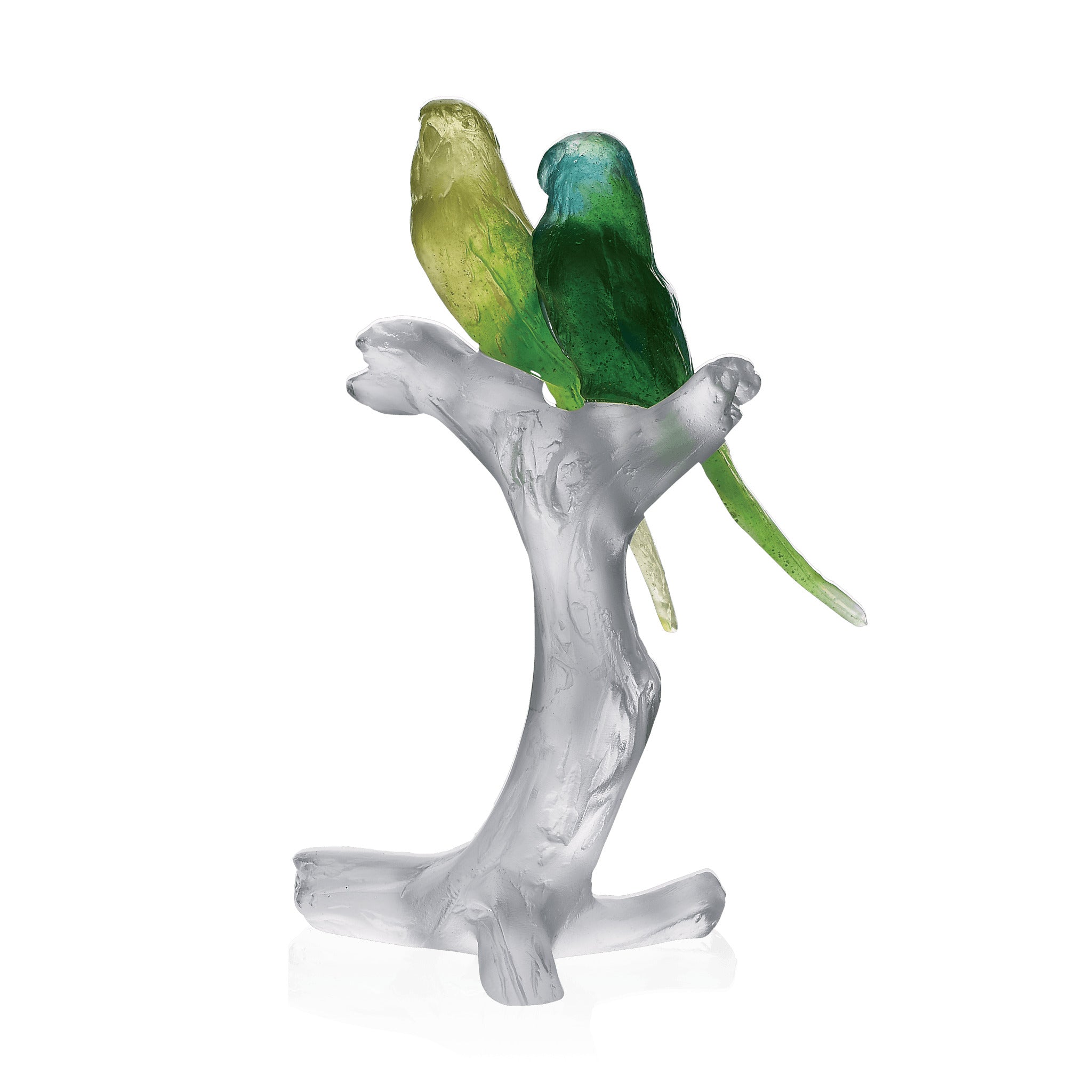 Daum Budgerigars Sculpture