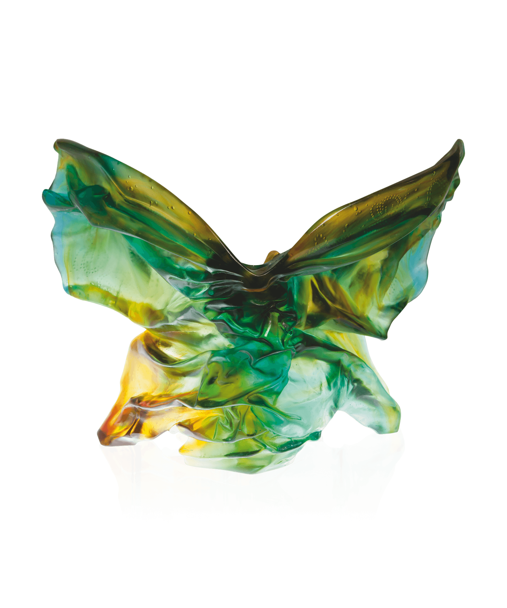Daum Butterfly Soliflore By Hanaé Mori 75ex Sculpture