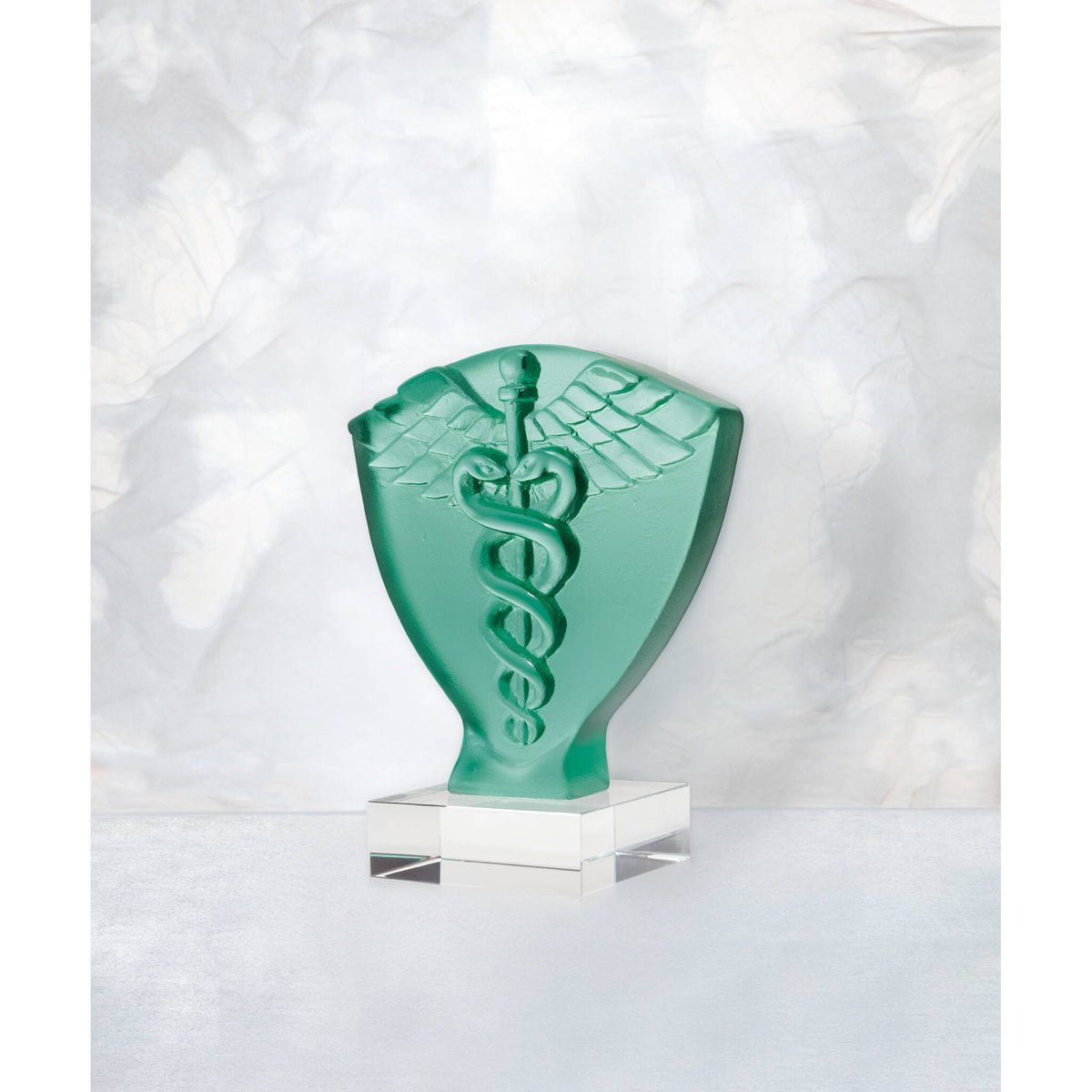 Daum Caducee Symbol Sculpture, alternate view