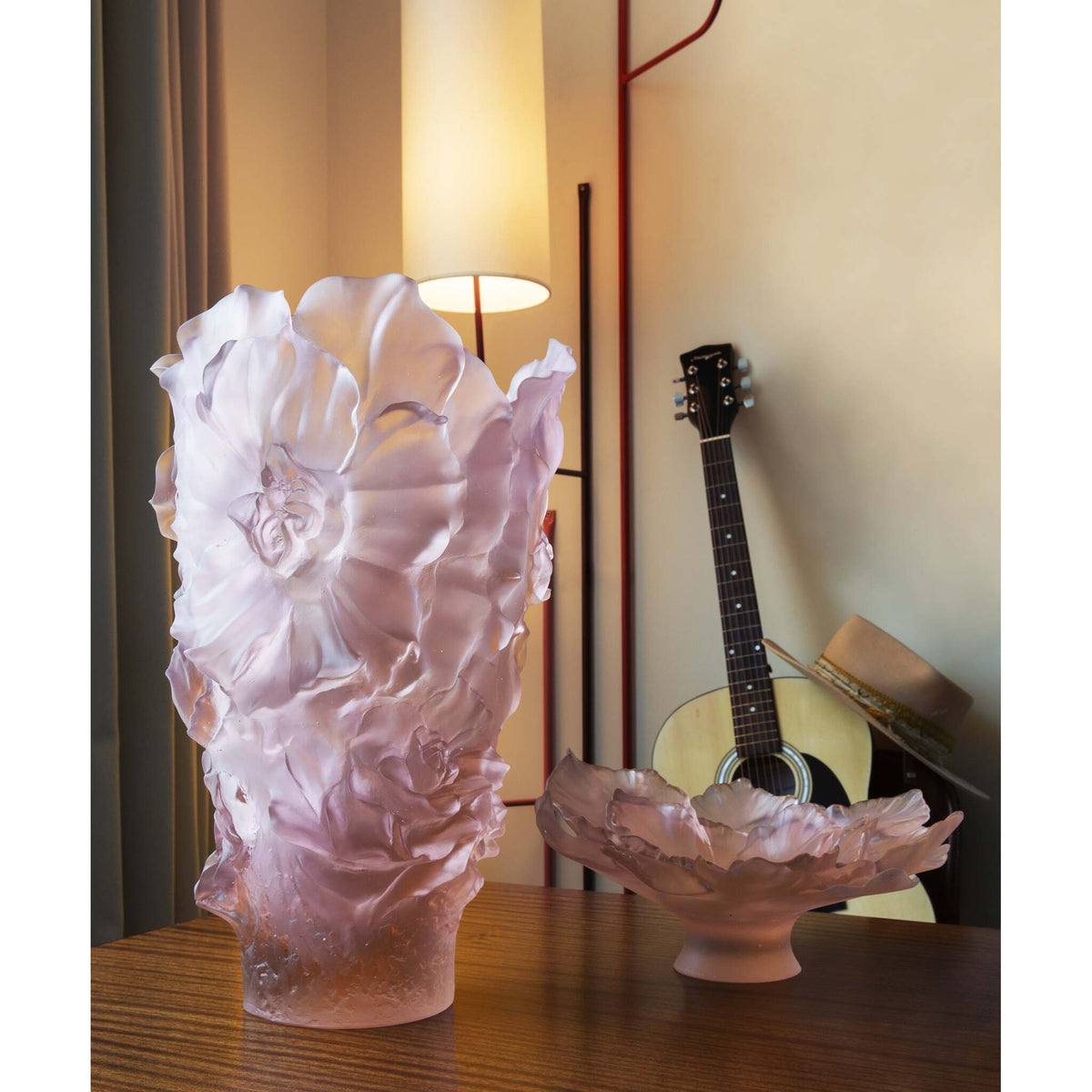 Daum Camelia Magnum Vase 99ex – Pink, alternate view