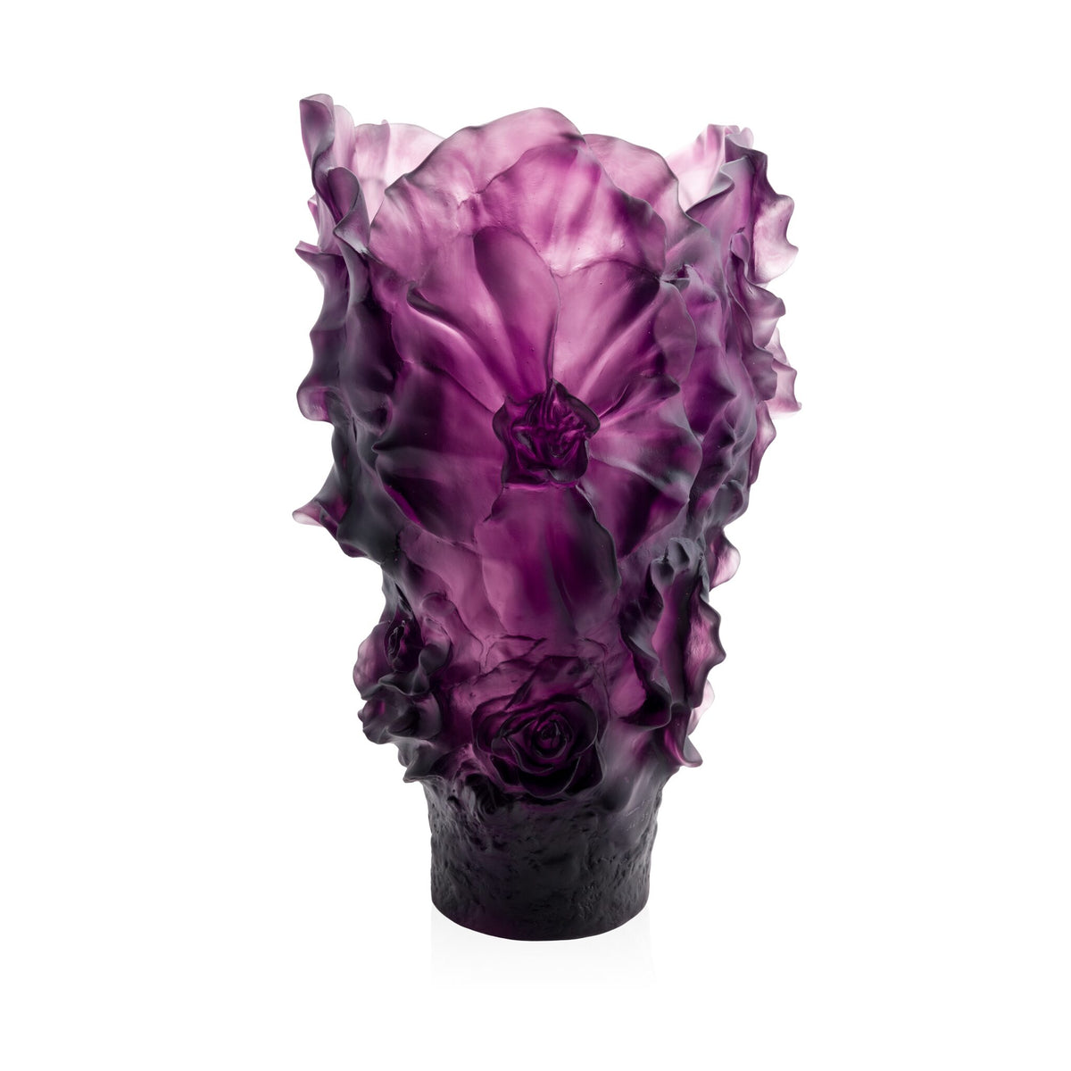 Daum Camelia Magnum Vase 99ex – Purple, alternate view