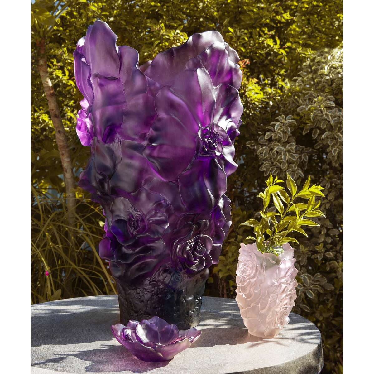 Daum Camelia Small Bowl Vase – Purple, alternate view