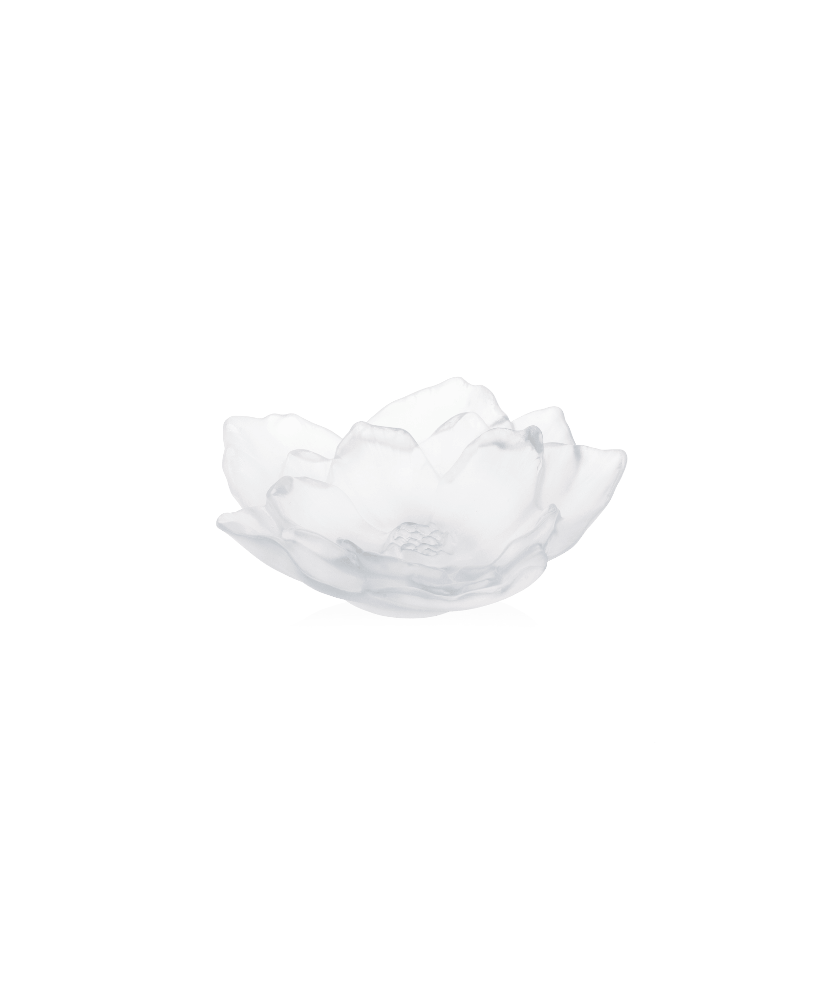 Daum Camelia Small Bowl Vase — White