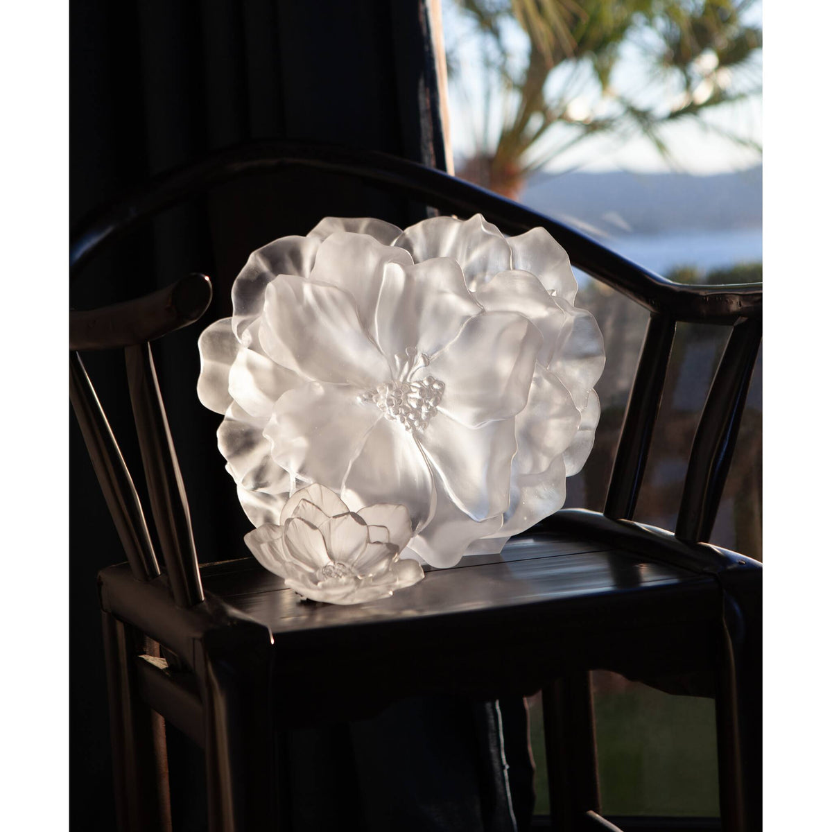 Daum Camelia Small Bowl Vase – White, alternate view