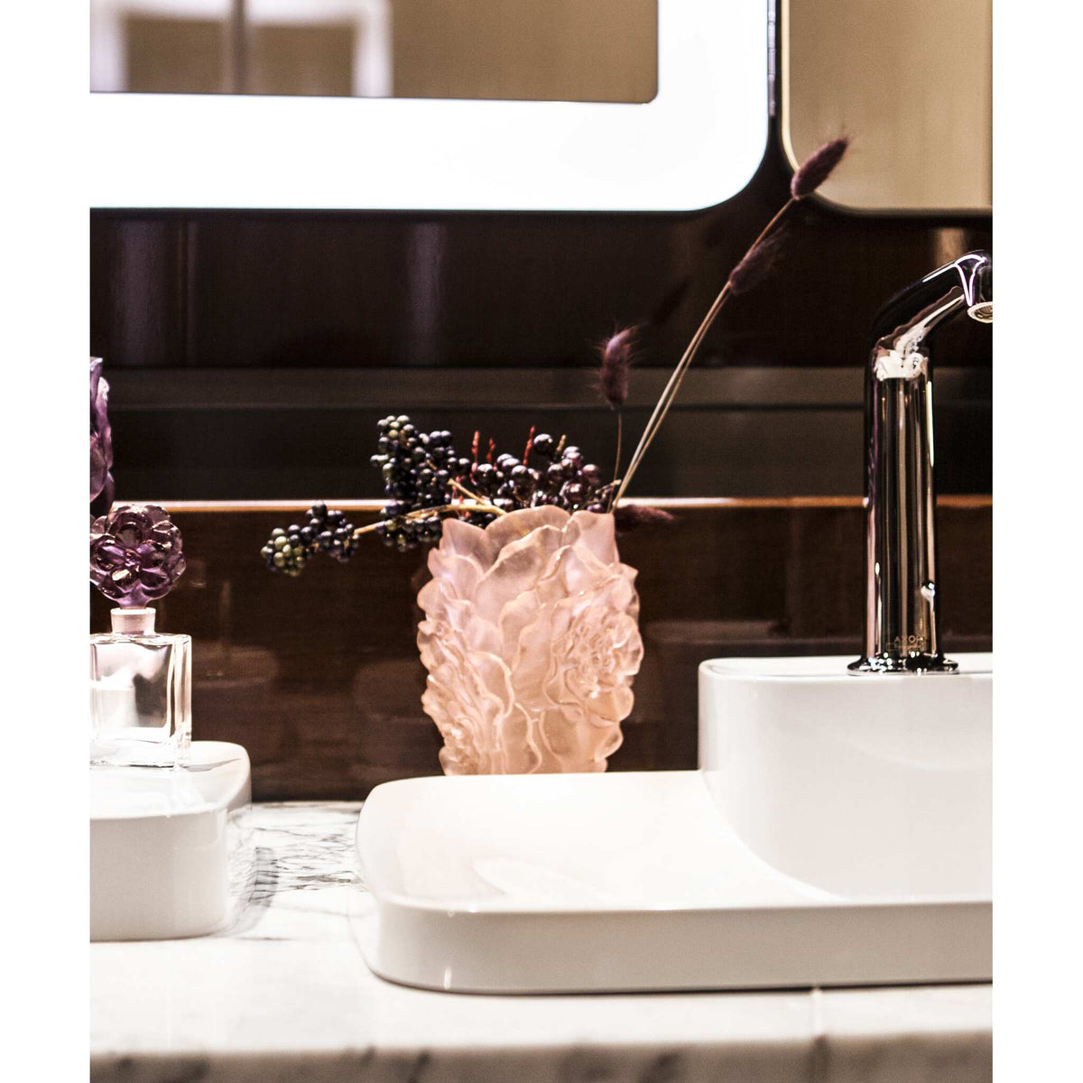 Daum Camelia Small Vase – Pink, alternate view