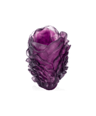 Daum Camelia Small Vase — Purple