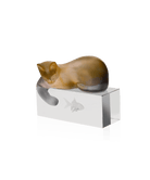 Daum Cat Sculpture