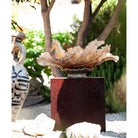Daum Cavalcade Centerpiece Glazed Brown 125ex Sculpture, lifestyle view