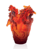 Daum Cavalcade Large Vase — Amber 500ex