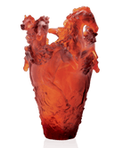 Daum Cavalcade Magnum Vase — Amber 175ex
