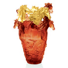 Daum Cavalcade Magnum Vase — Amber gold finish 25ex