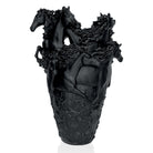 Daum Cavalcade Magnum Vase — Black 175ex