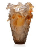 Daum Cavalcade Magnum Vase — Glazed brown 175ex