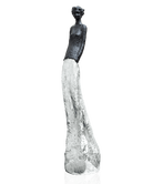 Daum Charlotte and By Jean Philippe Richard Sculpture — Black silver 75ex