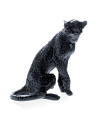 Daum Cheetah By Jean François Leroy 1000ex Sculpture — Black