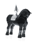 Daum Cheval Porteur De Feu By Hilton McConnico 375ex Sculpture